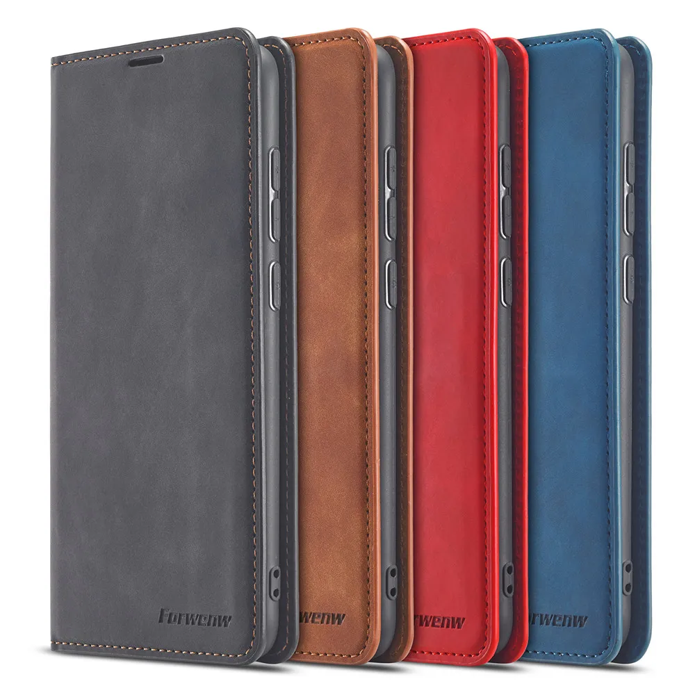 Leather Flip Case For Xiaomi Poco X3 M3 F3 11i 10T Lite Redmi Note 10 9 S 9A 9C 9T  8 7 Pro Max Wallet Cards Stand Phone Cover