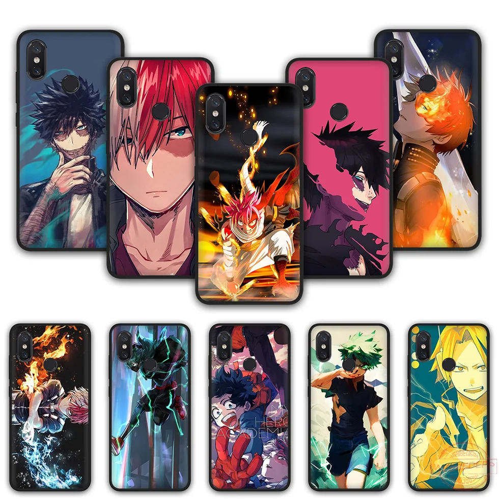 WEBBEDEPP My Hero Academia Anime TPU Phone Case for Xiaomi Mi 6 8 A2 Lite A1 F1 9 MAX 3 SE |