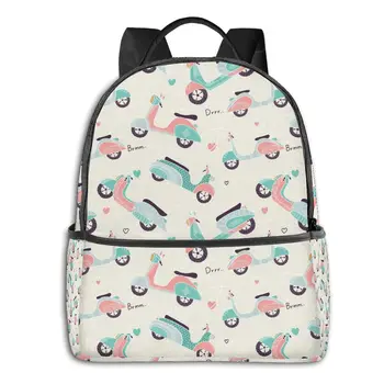 

2020 Hot Sale Women Men Unisex Cute Electrombile Backpack New Trend Teenager School Bag Couples Back Pack Travel Bag