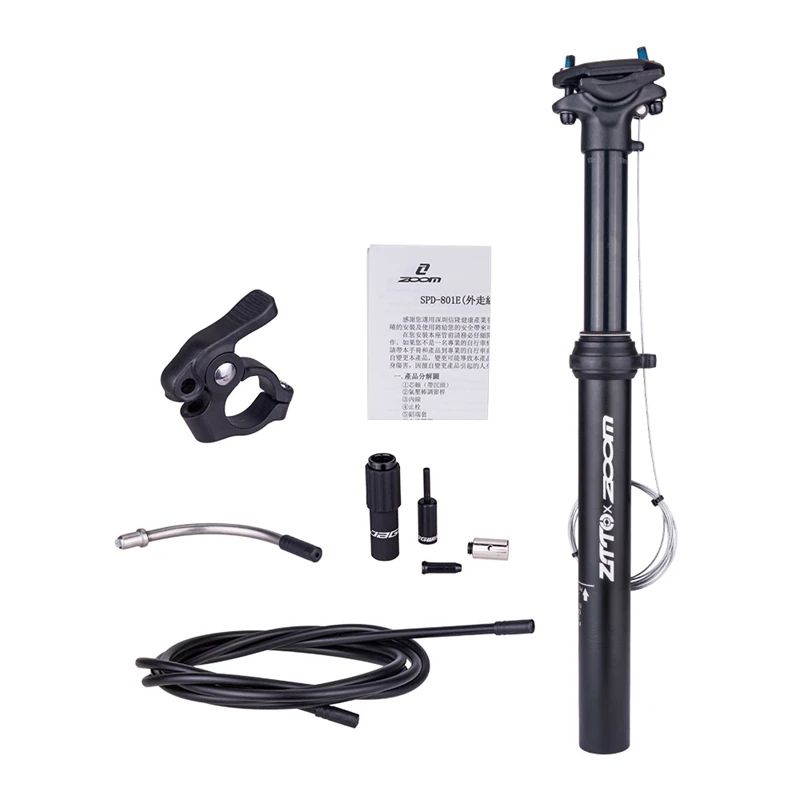 ZTTO Mountain Bike Dropper Seatpost Adjustable Seat Post External Cable