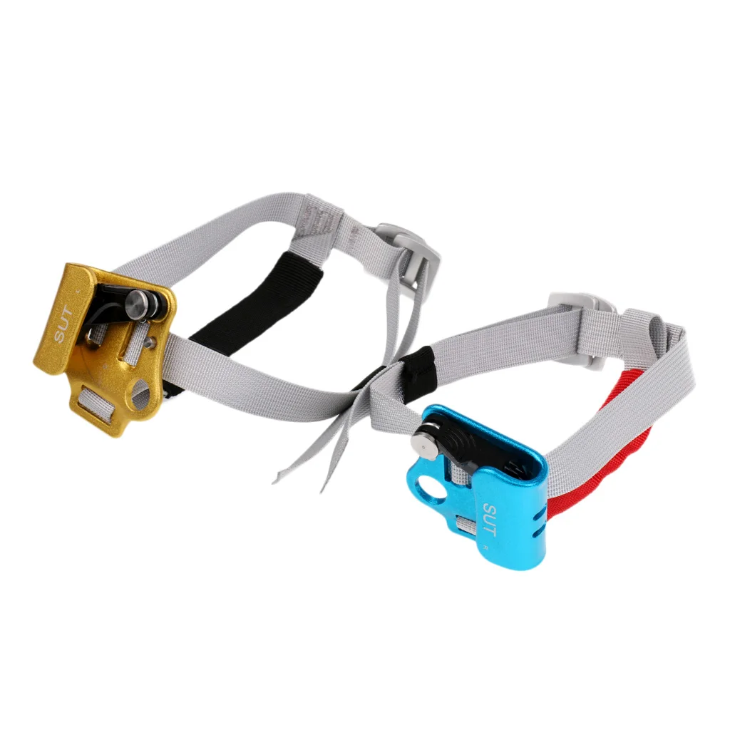 

2 Pieces / Set Double Foot Ascender Riser Rock Climbing Caving Boot Mounted Device Rope Access Protection Gear