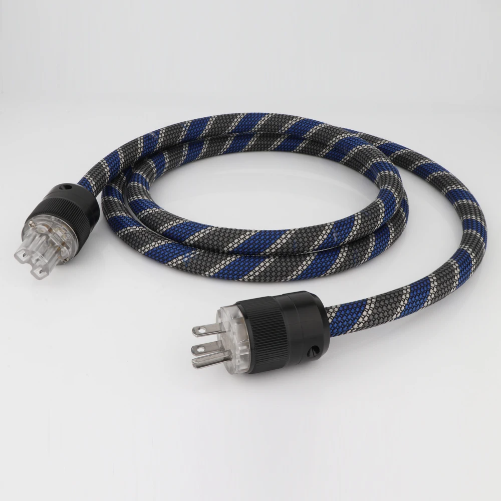 

HI-End US AC Power Cable 3 Prong US Plug Power Cord Audio Grade HIFI Power Cable CD Tube amplifer headphone