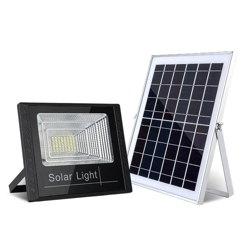 80W LED Garden Solar Lights Eco Flood Lamp Smart Auto Outdoor IP65 with Remote Controller and 5M Cable Wall Lamp for Street Lawn new original bn59 01266a bn59 01329a remote control for samsung smart tv bluetooth voice remote controller bn59 01275a