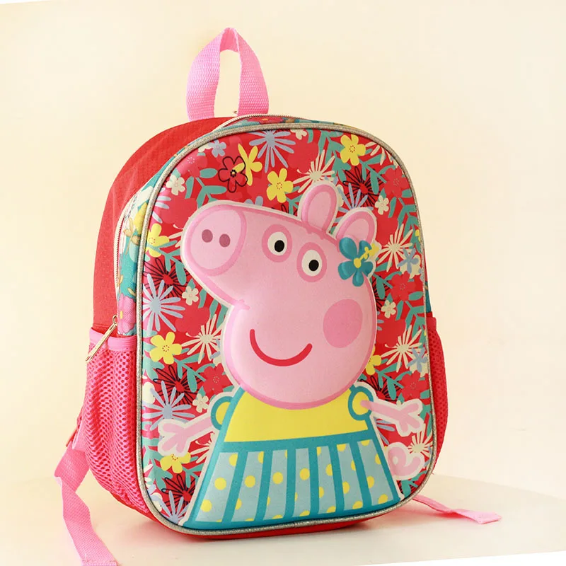 Peppa Pig Bag Cute Cartoon Page Child Messenger Bag Movie Anime Surrounding  Toys Backpack  Best Gift Toys