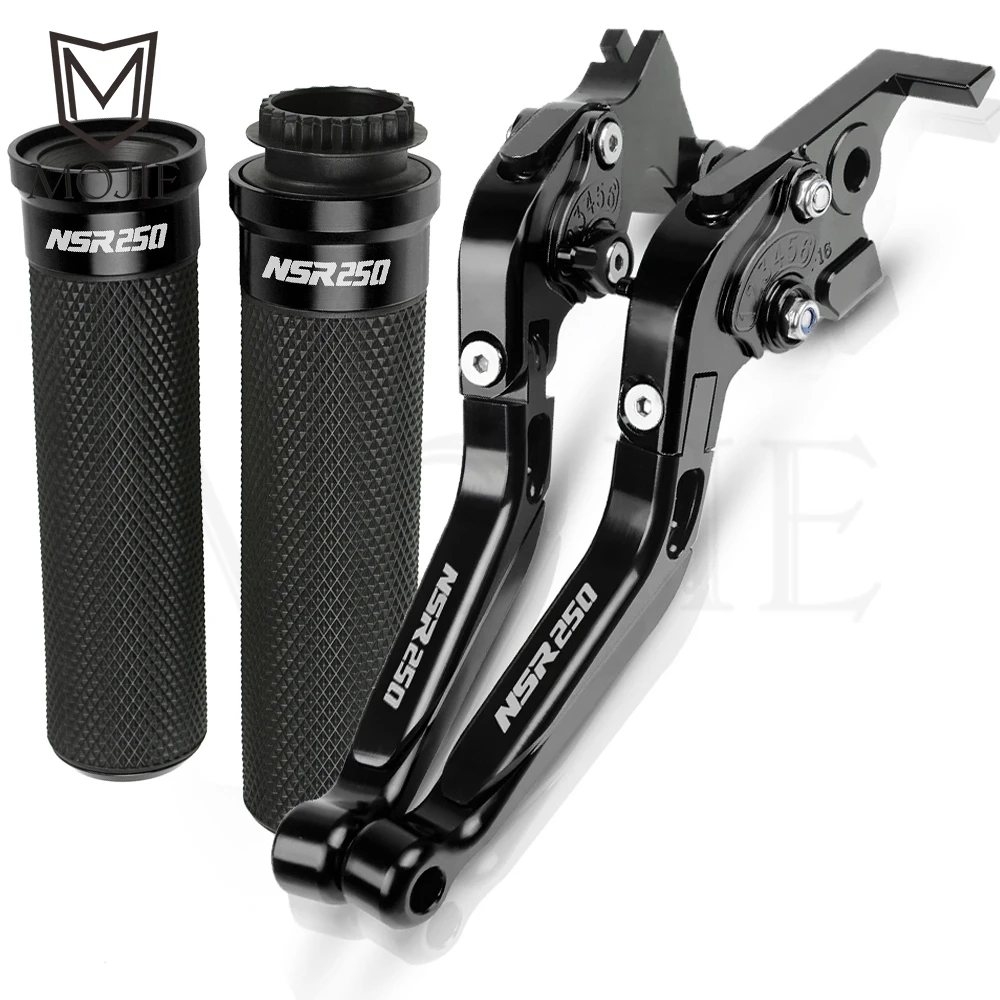 Для Honda NSR250 СМП 250 MC18 MC21 PGM2/PGM3/PGM4 1990-1997 1996 1995 1994 мотоциклов сцепные рычаги Руль ручками - Цвет: Black