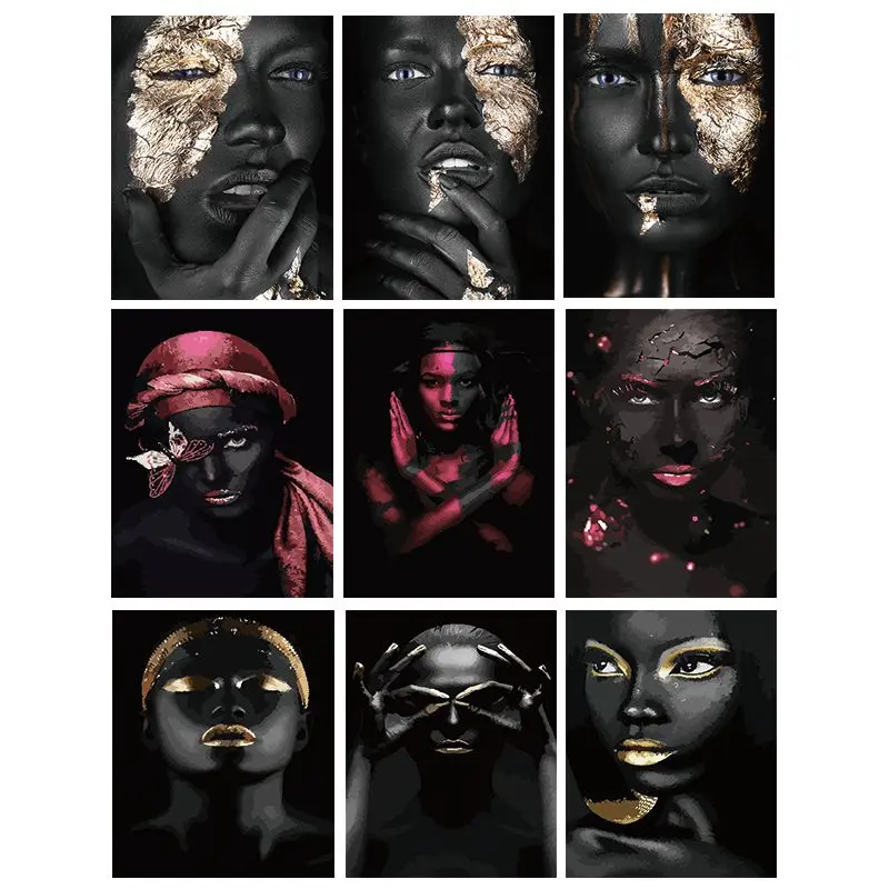 Картина по номерам на холсте для африканских женщин 40x50 см | Дом и сад