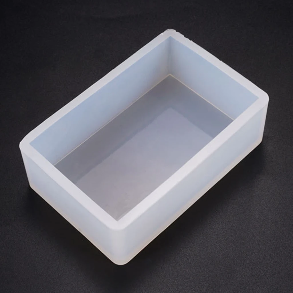 Resin Mold Rectangle Silicone Mould Necklace Jewelry Mold Flower Pot Storage Box