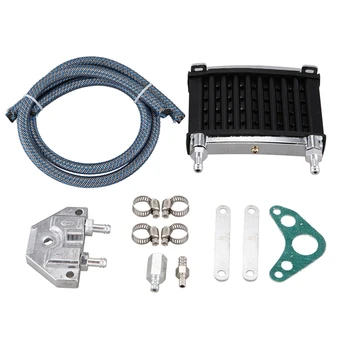 

Motorcycle Engine Oil Cooler Cooling Radiator Aluminum for 50CC-125CC Motorcycle Dirt Bike ATV