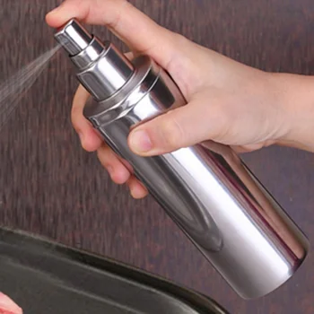 

Stainless Steel Bottle Glass Olive Oil Vinegar Bottle Leak-proof Cooking Seasoning Bottle Honey Oil Pot Barbecue Spray KitchenCM