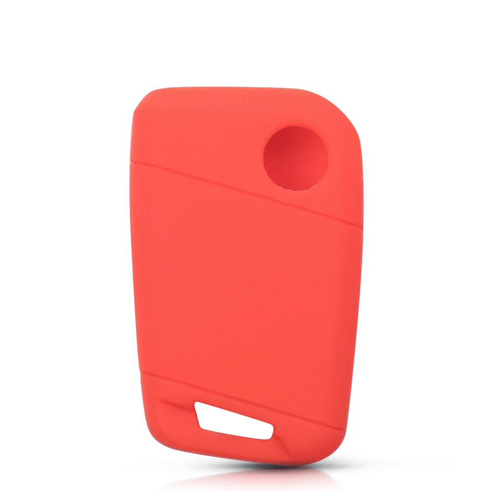 Cover in silicone chiave telecomando perVolkswagen/VW Golf 7 MK7 Seat Ibiza Leon Altea Passat B8 Magotan B5 Variant Skoda Octavia Tiguan - H07ddd31cc54a4fb99a819fa306da625eV