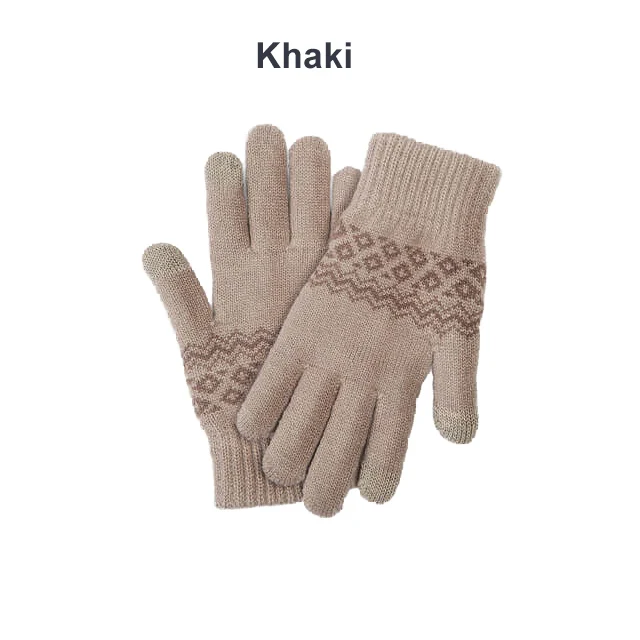 Khaki Xiaomi FO перчатки для сенсорного экрана для женщин и мужчин зимние теплые бархатные перчатки для экрана телефона планшета на день рождения Рождественский подарок - Цвет: Khaki