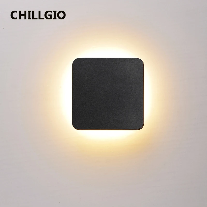 CHILLGIO Wall Lamp Outdoor Waterproof North Europe Home Exterior Indoor Lighting Art DECO Retro Indoor Aluminum LED Light Modern