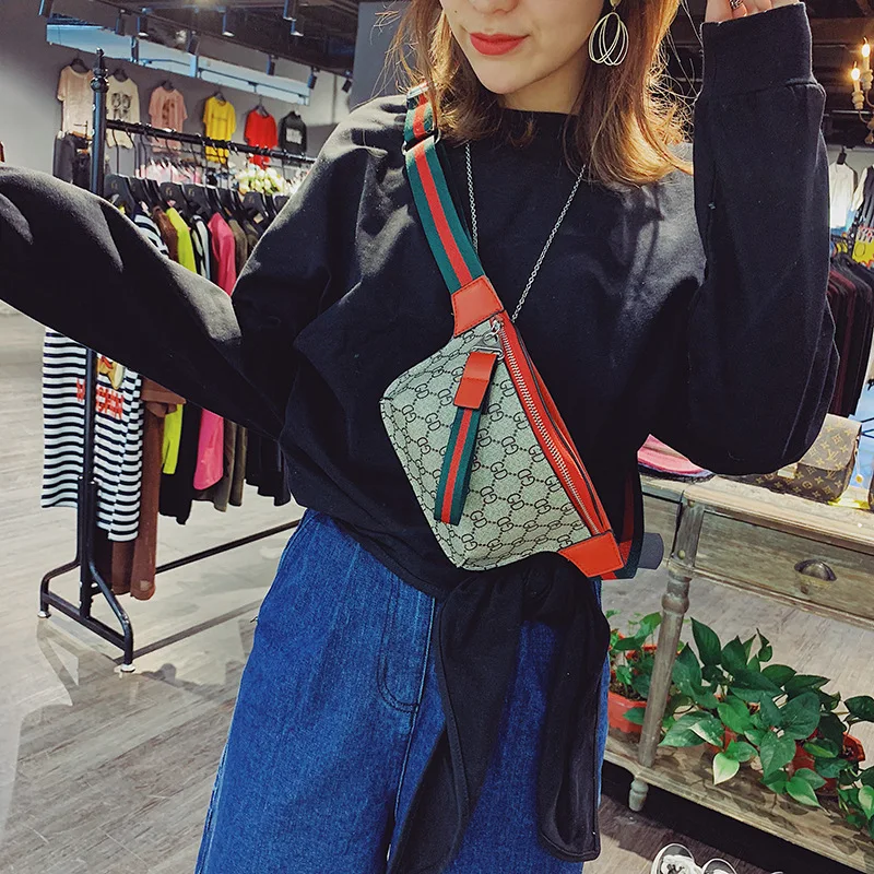 

2019 New Style Versitile Fashion Women's Chest Pack Cool Printed Small Shoulder Bag Summer Bag Shoulder Bag Small Waist Pack