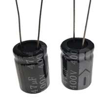 60 шт./лот 400V 47 мкФ 16*20 20% Радиальный алюминиевый электролитический конденсатор с алюминиевой крышкой, 47000NF 20