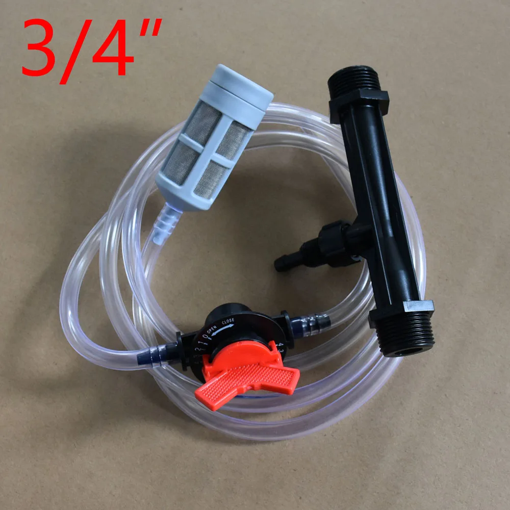 Male Thread Irrigation Venturi Tube Agriculture Venturi Fertilizer Injector Automatic Fertilization 1/2" 3/4" 1 Pcs
