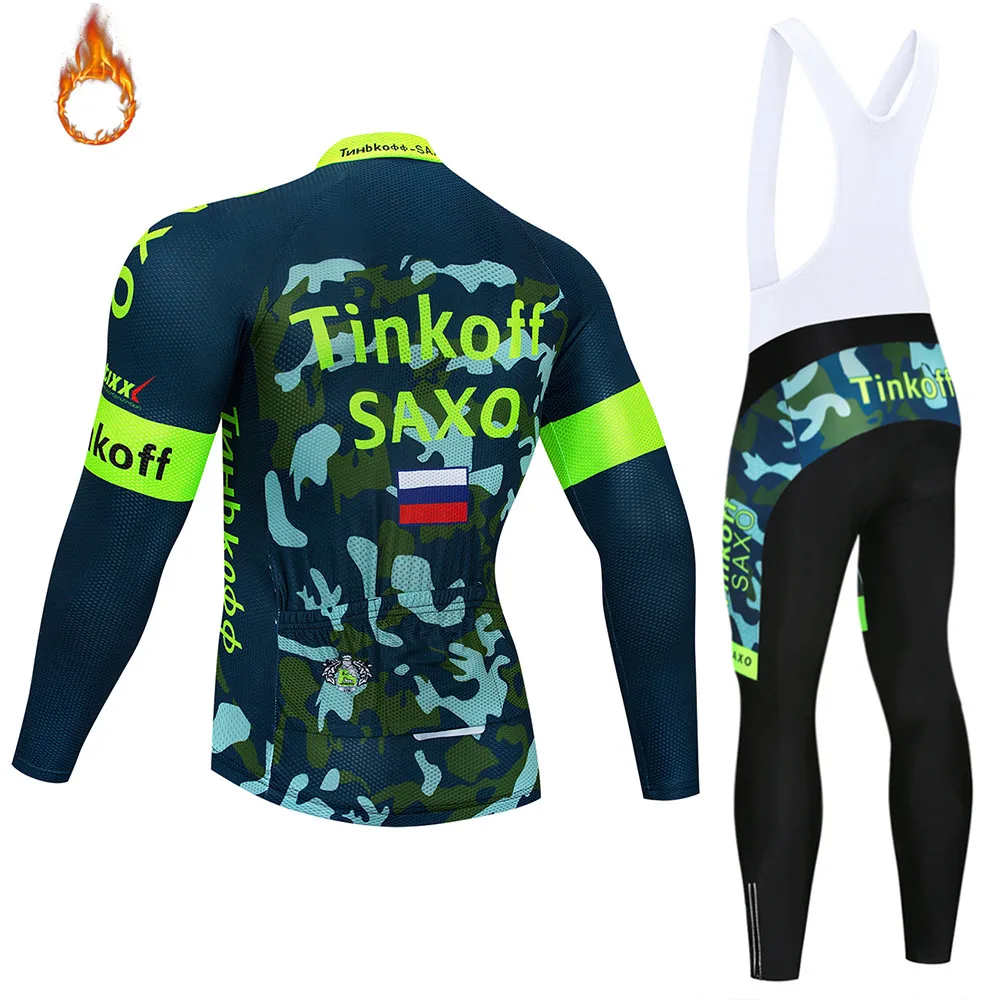 Tinkoff теплая зимняя теплая флисовая одежда для велоспорта NW Мужской трикотажный костюм для езды на велосипеде MTB Одежда комбинезон комплект