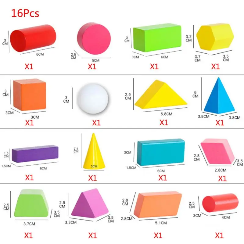 Children Early Education Educational Toys Geometric Shape Assembling Blocks