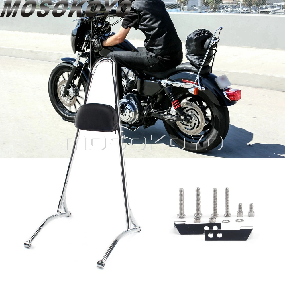 TALL BACKREST SISSY BAR HARLEY DYNA SUPER GLIDE STREET BOB FXDC FXDB