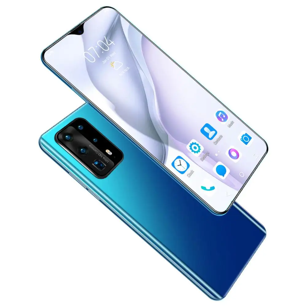 P40pro+ New Smart Phone Water Drop 6.6 Inches