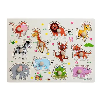 

DIY Cartoon Animal 3D Puzzle Wooden Sticker Puzzle Toys For Kids Girl action Learning Education Toys Kids Birthday Party Gift