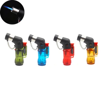 

Mini Jet Torch Lighters Refillable Butane Gas Windproof Cigarette Lighter Plastic Burner Lighter No Gas 30pcs/lot