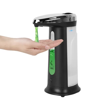 

400ml Automatic Liquid Soap Dispenser Touch-free ABS Electroplated Bottle Smart Sensor Soap Sanitizer Dispenser For Bathroom