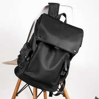 

2020 new trend men's backpack large capacity computer travel bag waterproof Oxford cloth middle school student school bag