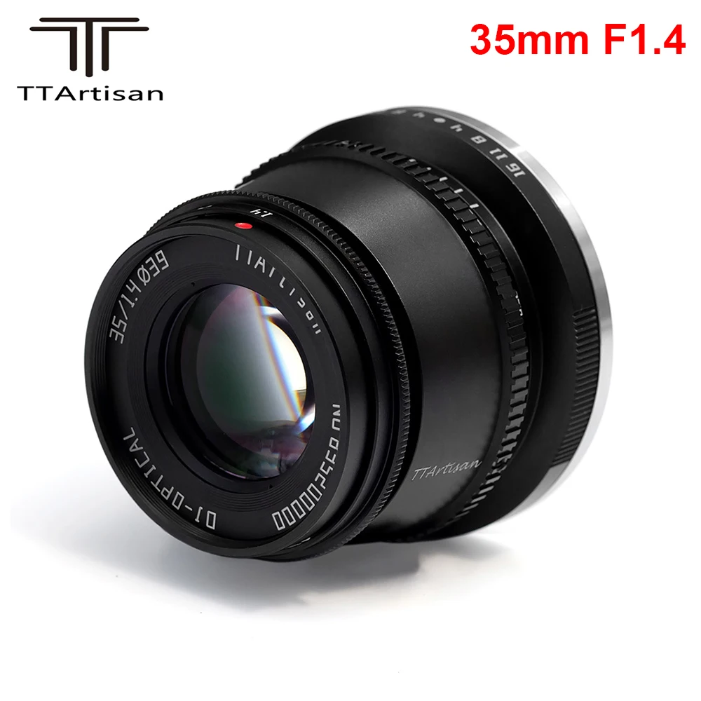 TTArtisan 35mm F1.4 APS-C Manual Focus Lens for Sony E Mount for Fujifilm / M4/3 Mount Cameras A6600 A6500 A6400 X-T4 X-T3 X-T30