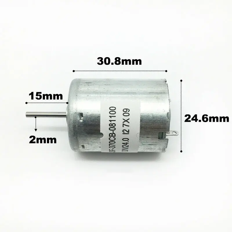 1pcs DC24V 3800RPM RF-370CA High Speed Micro Worm and Gear Motor for DIY Parts 