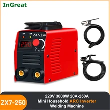 

250A 220V Inverter Arc Welders MINI Electric Welding Machine LCD Display Handheld Household ZX7-250 for DIY Welding Working