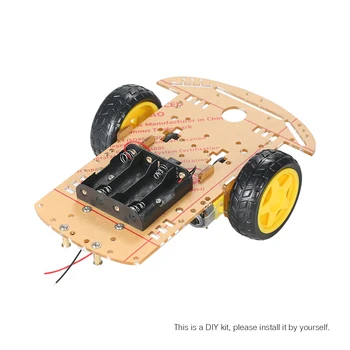 

New 2WD 2-Wheel Smart Car Chassis DIY Kit motors Tracing Car with Speed Encoder 2 Motor 1:48 for Arduino