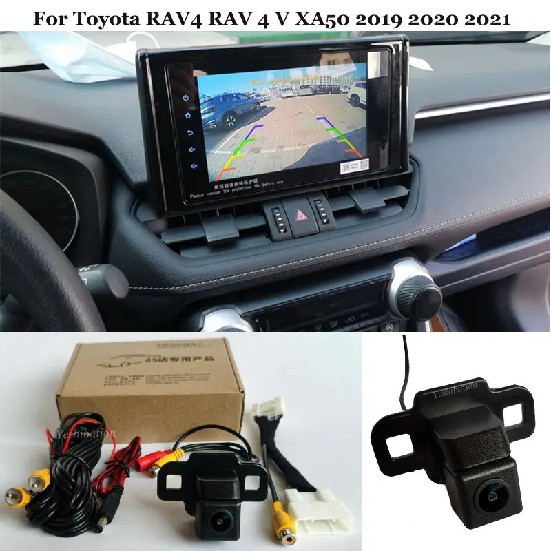 Car Rear View Camera For Toyota Rav4 Rav 4 V Xa50 2019 2020 2021 Connect Original Factory Screen