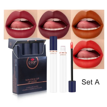 

Cigarette Set Lips Gloss Cosmetics Matte Lip Glaze Cosmetic Beauty Long-lasting No Fading Velvet Matte Waterproof Makeup TSLM1