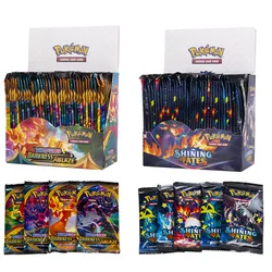 Cartes Pokemon soleil et lune brillantes, 324 pièces/boîte, cartes à collectionner en anglais 
