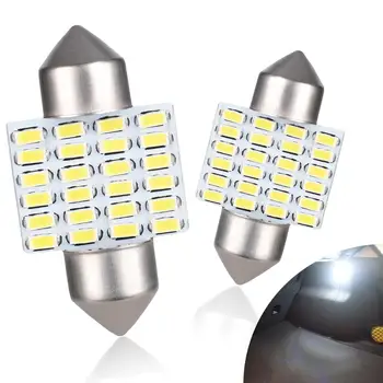 

AGLINT 2pcs C5W Festoon LED Interior Bulb 31mm Extremely Bright Used for Dome Reading Door Trunk Light Xenon White 6000k 12-24V