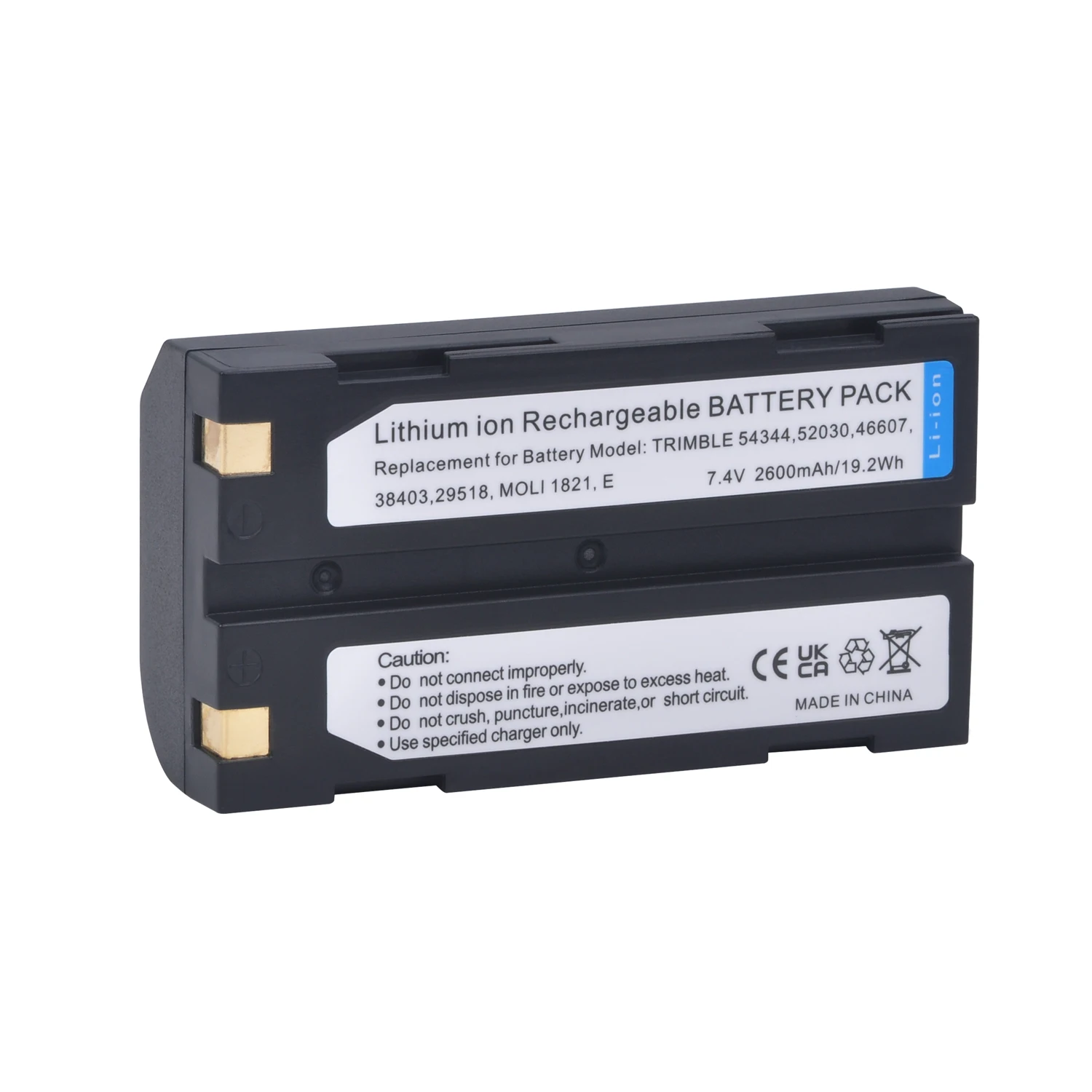 Batteria Ricaricabile 2600Mah Per Pentax Ei-D-Li1 Ei-D-Bc1 Pentax Ei-2000, Trimble 29518 46607 52030 54344 38403 5700 5800 R6 R7