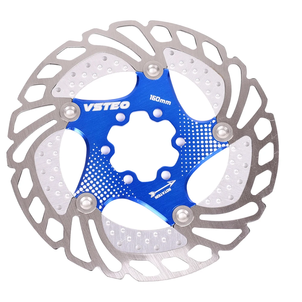 160mm Brake Disc Floating Practical High Hardness With Screws Easy Install Accessory Mountain Bike Replacement 6 Holes Cycling