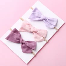

Cute Cotton Bow Headband For Children Elatic Hair Bands For Girls Solid Infants Headwear Kids Hair Accessories For Newborn Baby