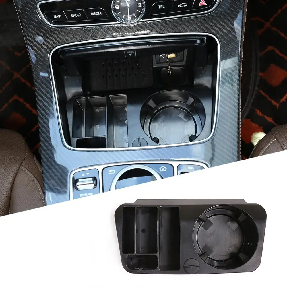 

For Mercedes Benz C Class W205 GLC-Class X253 E Class W213 G Class W464 Car Central Console Storage Box Cup Holder Accessories