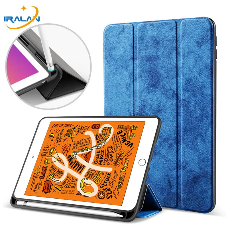 Чехол для iPad 10 2 с держателем карандашом IPad 7 го поколения 2019 умный чехол из