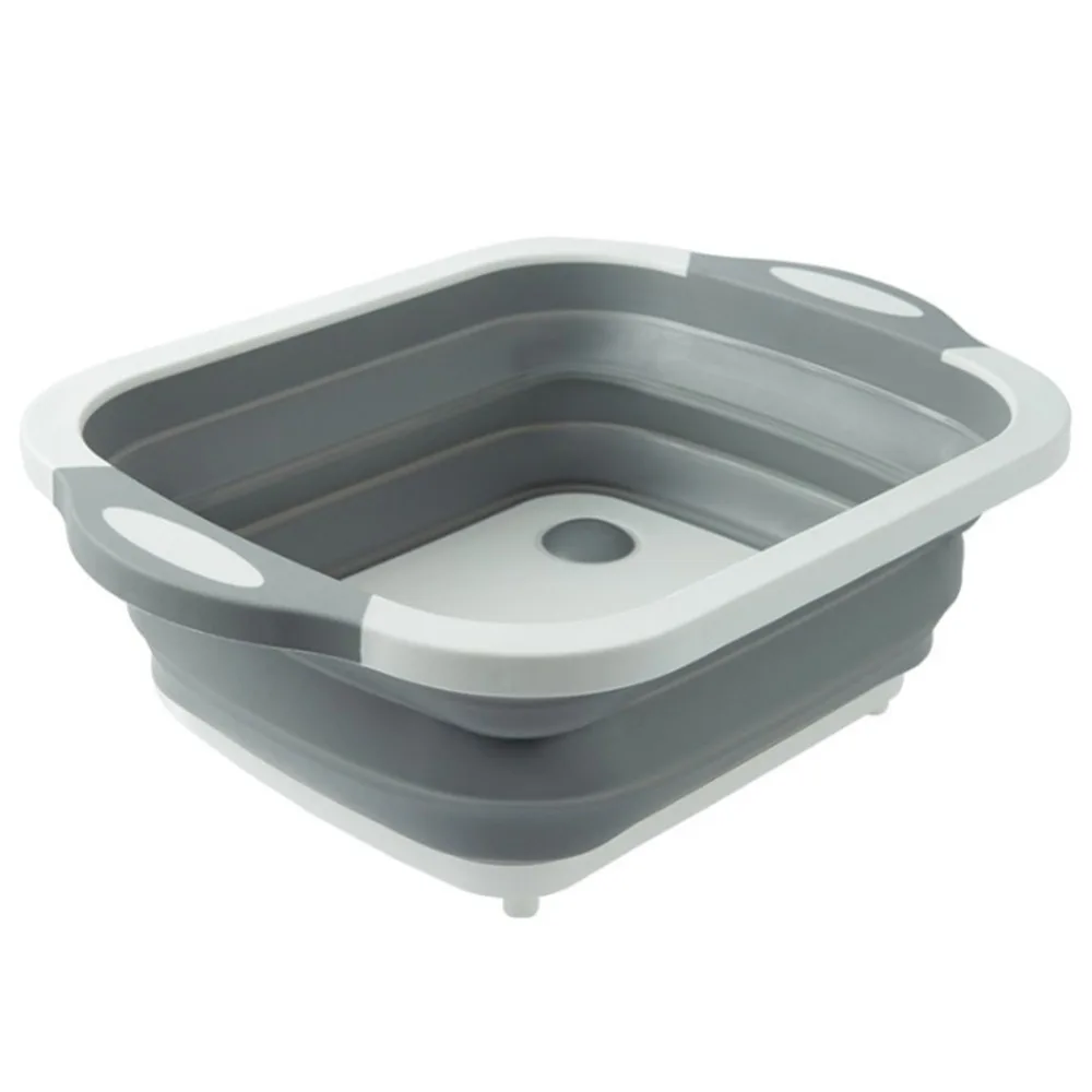 Многофункциональная Складная разделочная доска дренажная корзина для овощей таз портативная ванна для кухни фруктовая овощная мойка