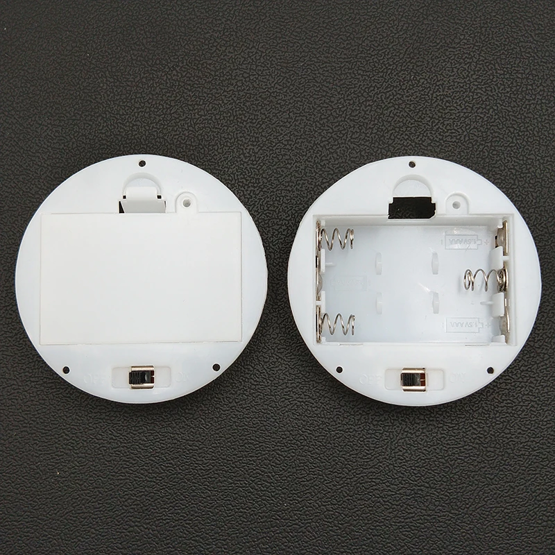 500 개/몫 3X1.5V AAA 배터리 홀더 케이스 스위치 커버 3 슬롯 4.5V AAA 화이트 라운드 배터리 기본 소켓 주최자