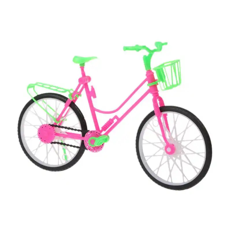 muñeca barbie con bicicleta