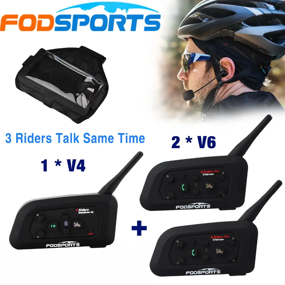 Fodsports, 1* V4+ 2* V6, 1200 м, домофон для 3 Футбольных Рефери, тренера, гарнитура, осуждающая, третейская, 3 рефери, беспроводная гарнитура