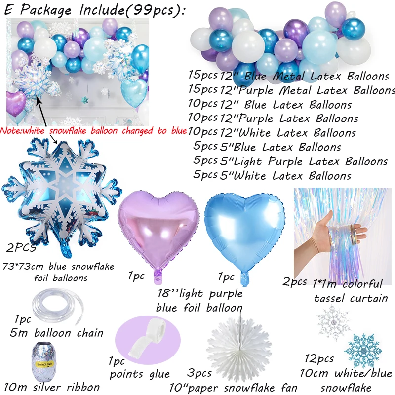 Вечерние воздушные шары в виде принцесс, рождественские снежинки, фольгированные воздушные шары для детского шоу, дня рождения, украшения, Детские свадебные принадлежности, зимние