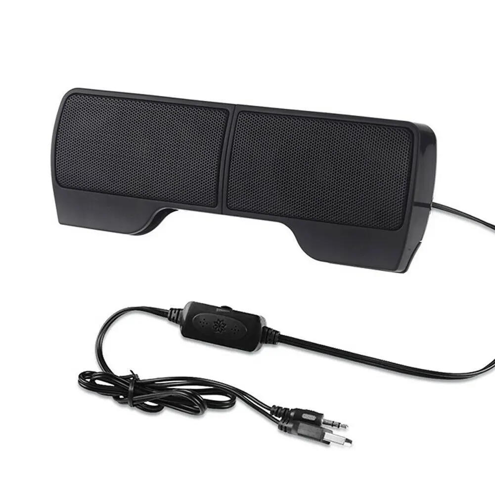 노트북 PC 노트북용 미니 휴대용 스피커, 3.5mm 잭, 6W USB 클립온 스테레오 스피커, 볼륨 앰프, P01