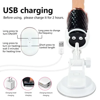 Automatic Sex Machine Rotating Dildo Vibrator Female Sex Toys For Women Vagina Masturbation Remote Control Penis G-spot Massager 4