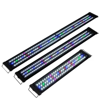 

US/ UK Plug Waterproof LED Aquarium Lights Fish Tank Light Bar Blue 60/90/120CM Submersible Underwater Clip Lamp Aquatic Decor