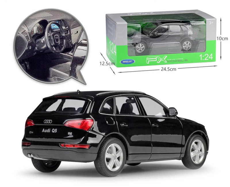 Велли литье под давлением автомобиля 1:24 масштаб высокая имитация Audi Q5