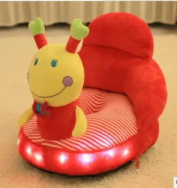 SHUJIN освещение Пение Плюшевый мини-диван ребенок учится сидеть обеденный стул ребенок моющийся Колыбель стул мультфильм милый детский диван - Цвет: 08
